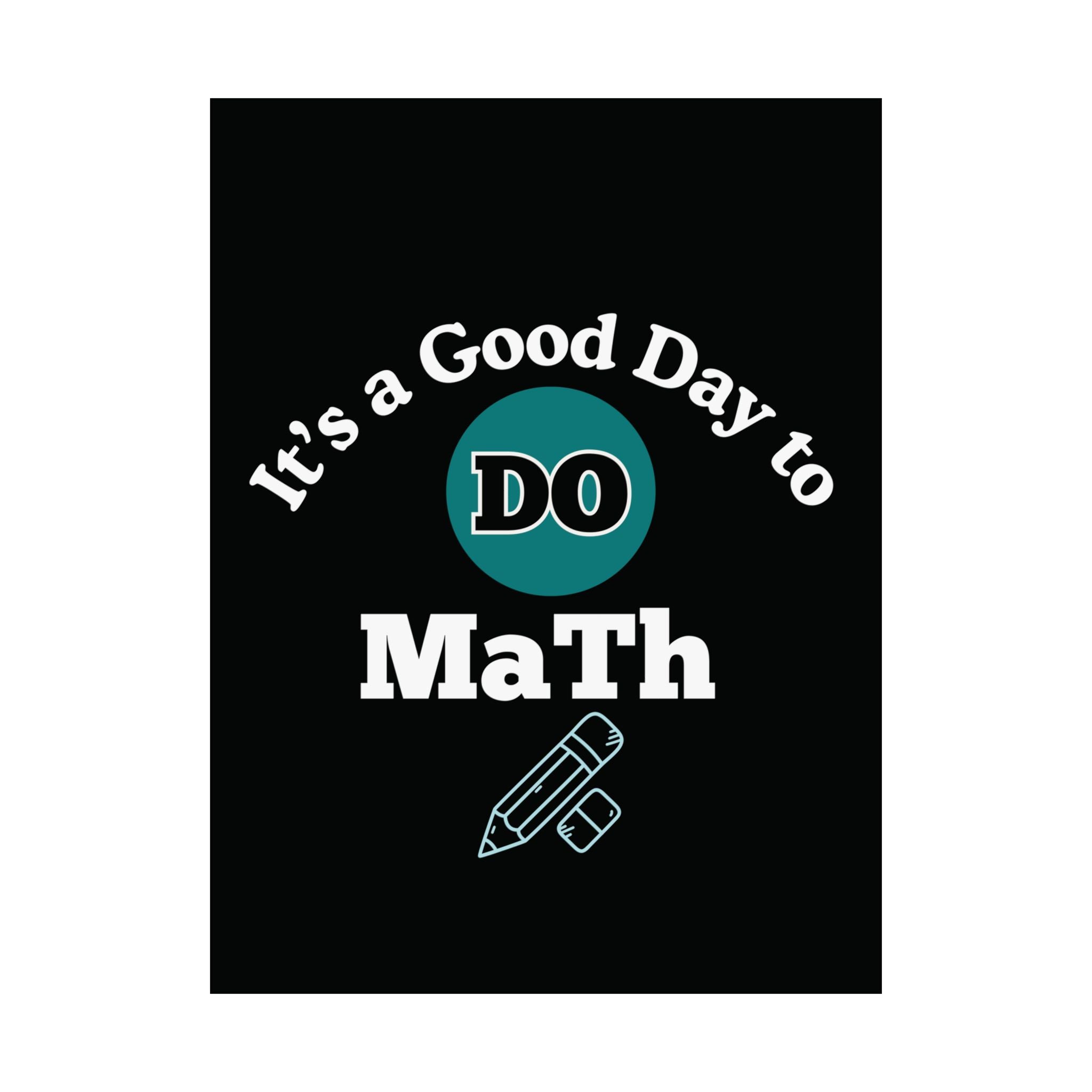 Math Poster, Math Motivational Satin Poster | Classroom Decor, Educational Gift, Study Inspiration, Teacher Gift, Math Lover Decor