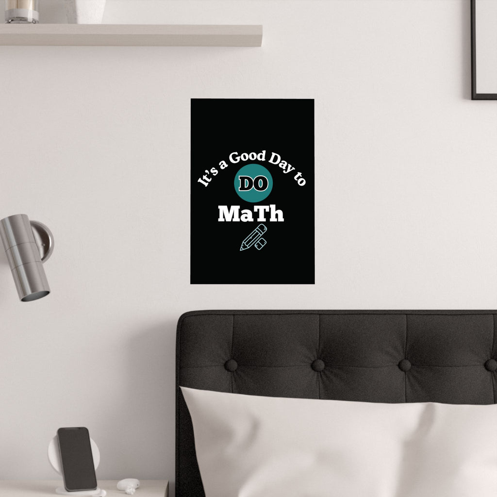 Math Poster, Math Motivational Satin Poster | Classroom Decor, Educational Gift, Study Inspiration, Teacher Gift, Math Lover Decor