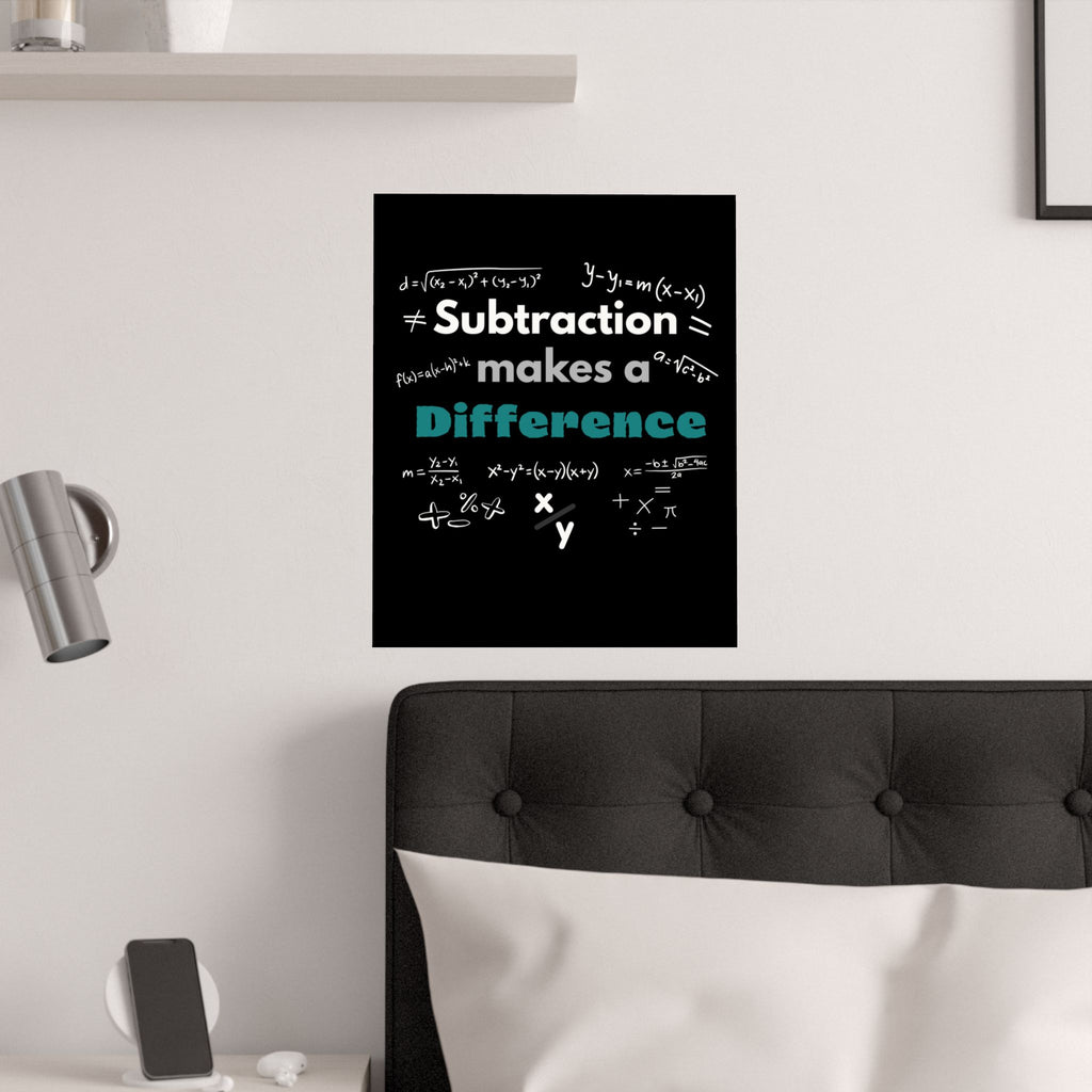 Mathematics Wall Art Print, Educational Decor, Teacher Gift, Classroom Decoration, Math Poster, Learning Home Office