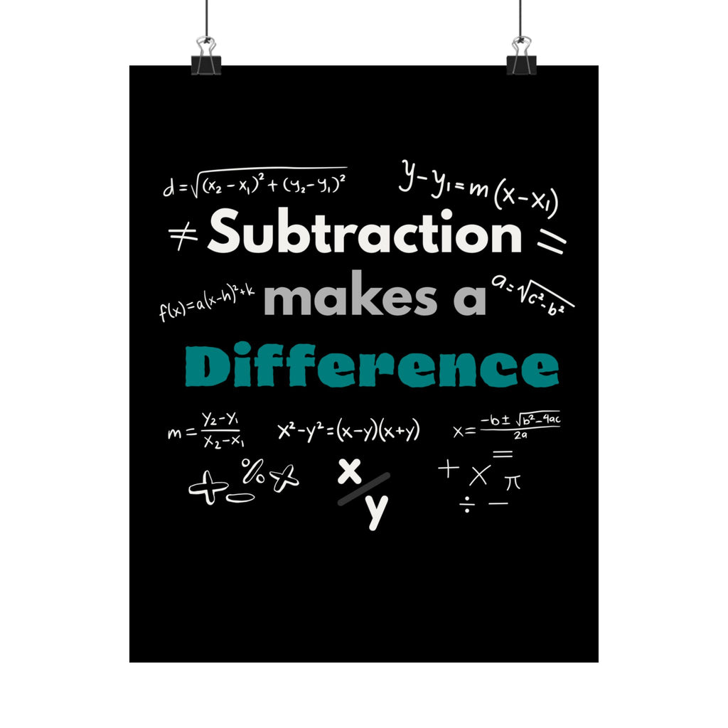 Mathematics Wall Art Print, Educational Decor, Teacher Gift, Classroom Decoration, Math Poster, Learning Home Office