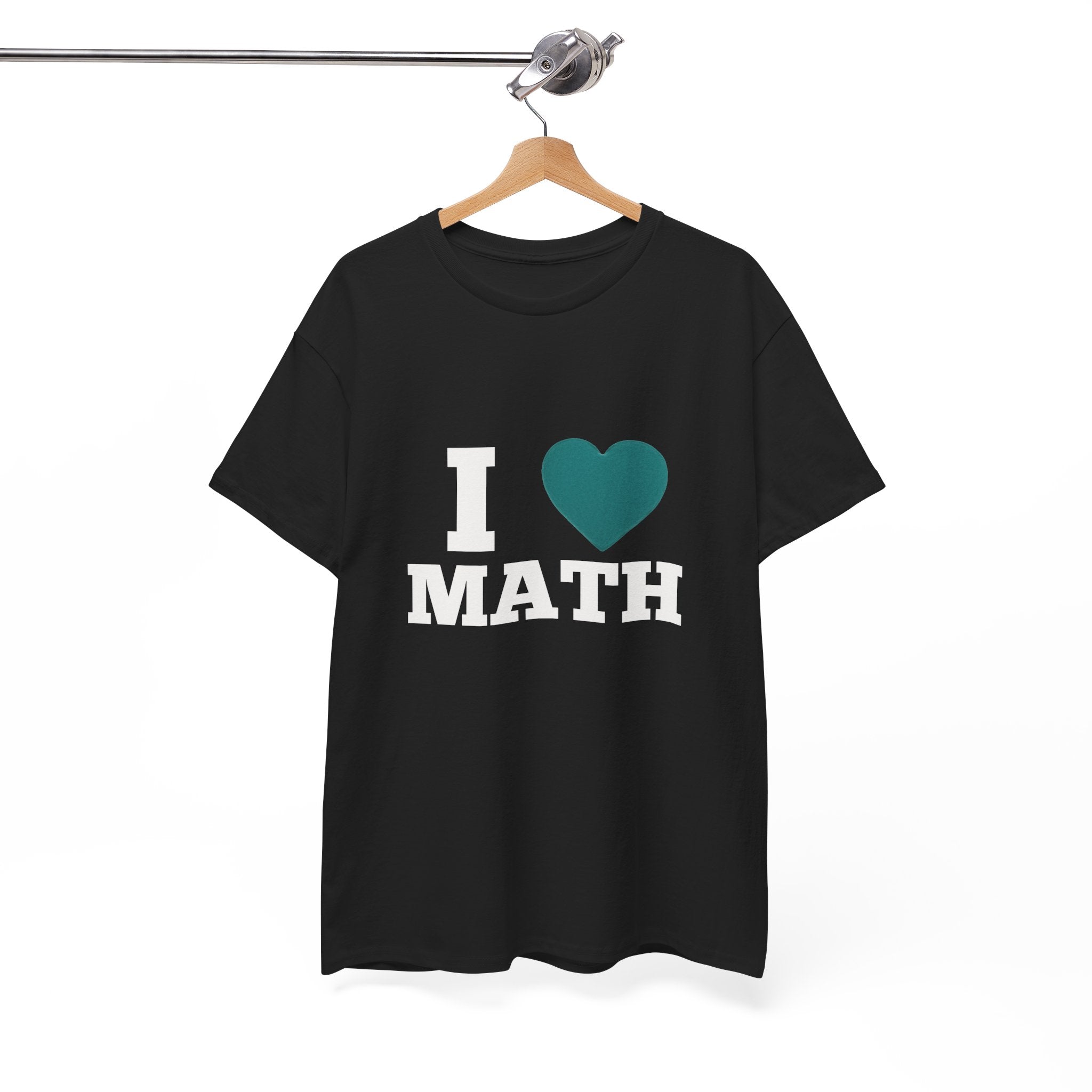 I Love Math Unisex Heavy Cotton Tee - Perfect for Teachers, Math Lovers, Back to School, Math Enthusiast Gifts, Everyday Wear