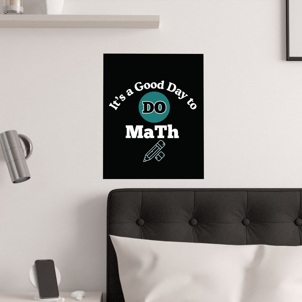 Math Poster, Math Motivational Satin Poster | Classroom Decor, Educational Gift, Study Inspiration, Teacher Gift, Math Lover Decor