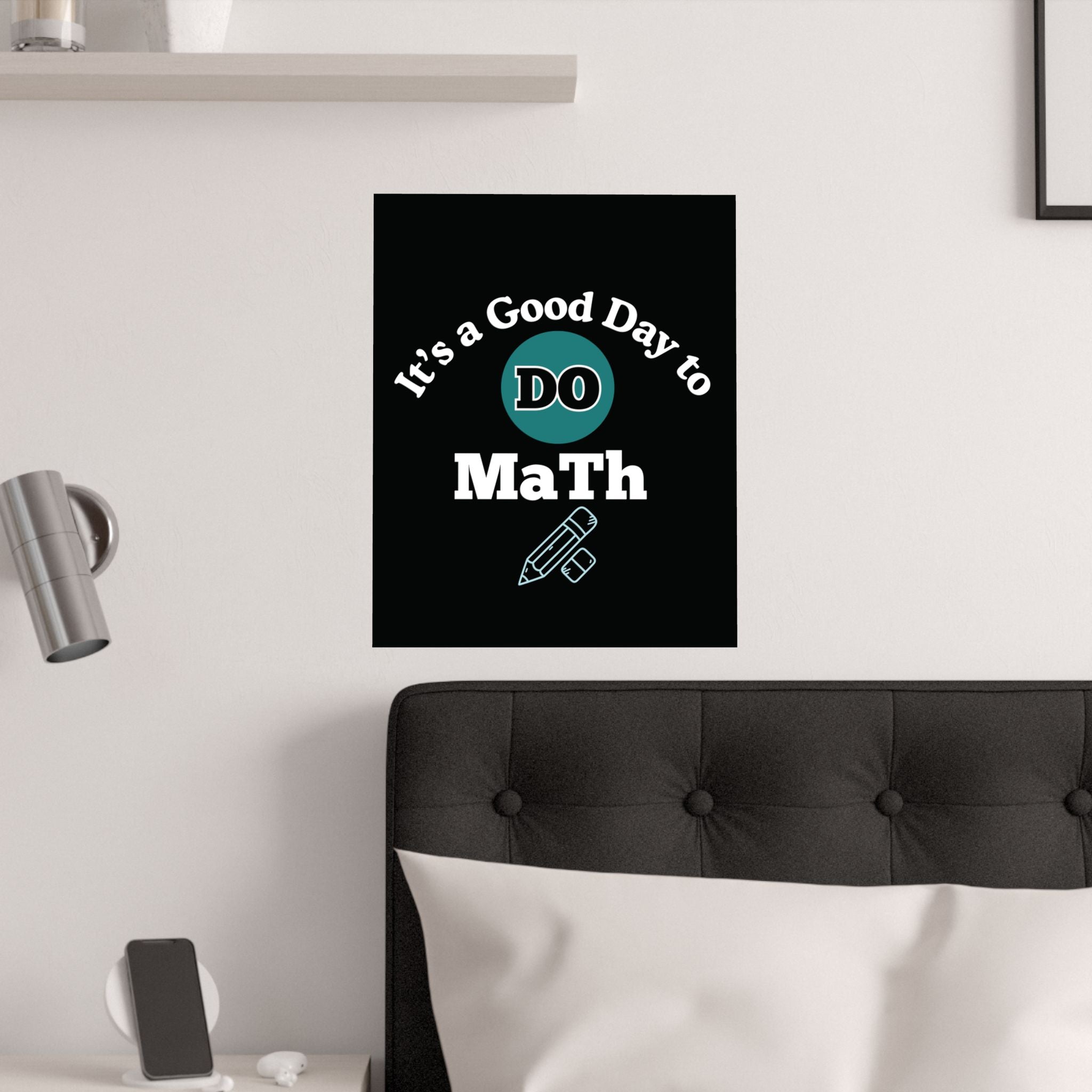 Math Poster, Math Motivational Satin Poster | Classroom Decor, Educational Gift, Study Inspiration, Teacher Gift, Math Lover Decor