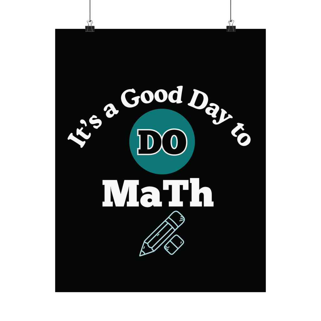 Math Poster, Math Motivational Satin Poster | Classroom Decor, Educational Gift, Study Inspiration, Teacher Gift, Math Lover Decor