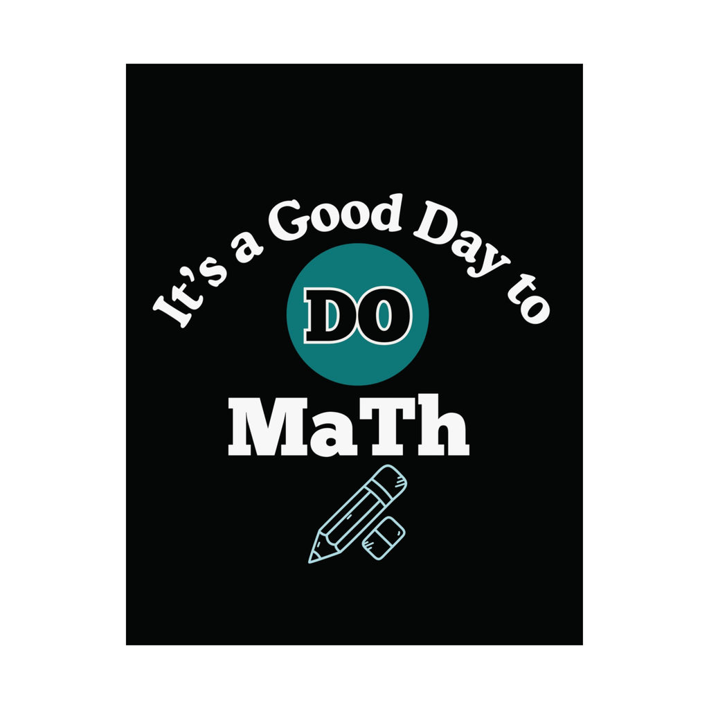 Math Poster, Math Motivational Satin Poster | Classroom Decor, Educational Gift, Study Inspiration, Teacher Gift, Math Lover Decor