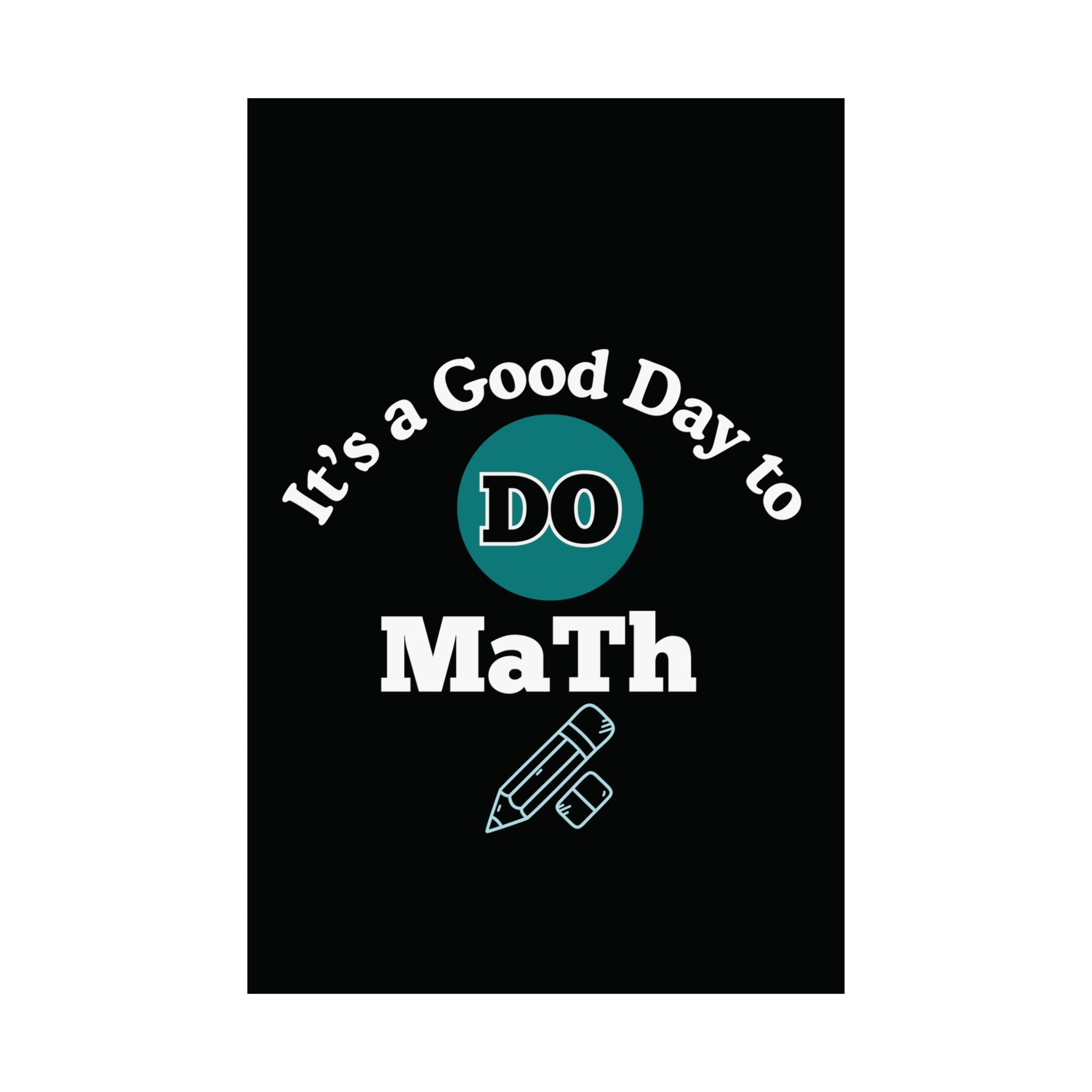 Math Poster, Math Motivational Satin Poster | Classroom Decor, Educational Gift, Study Inspiration, Teacher Gift, Math Lover Decor