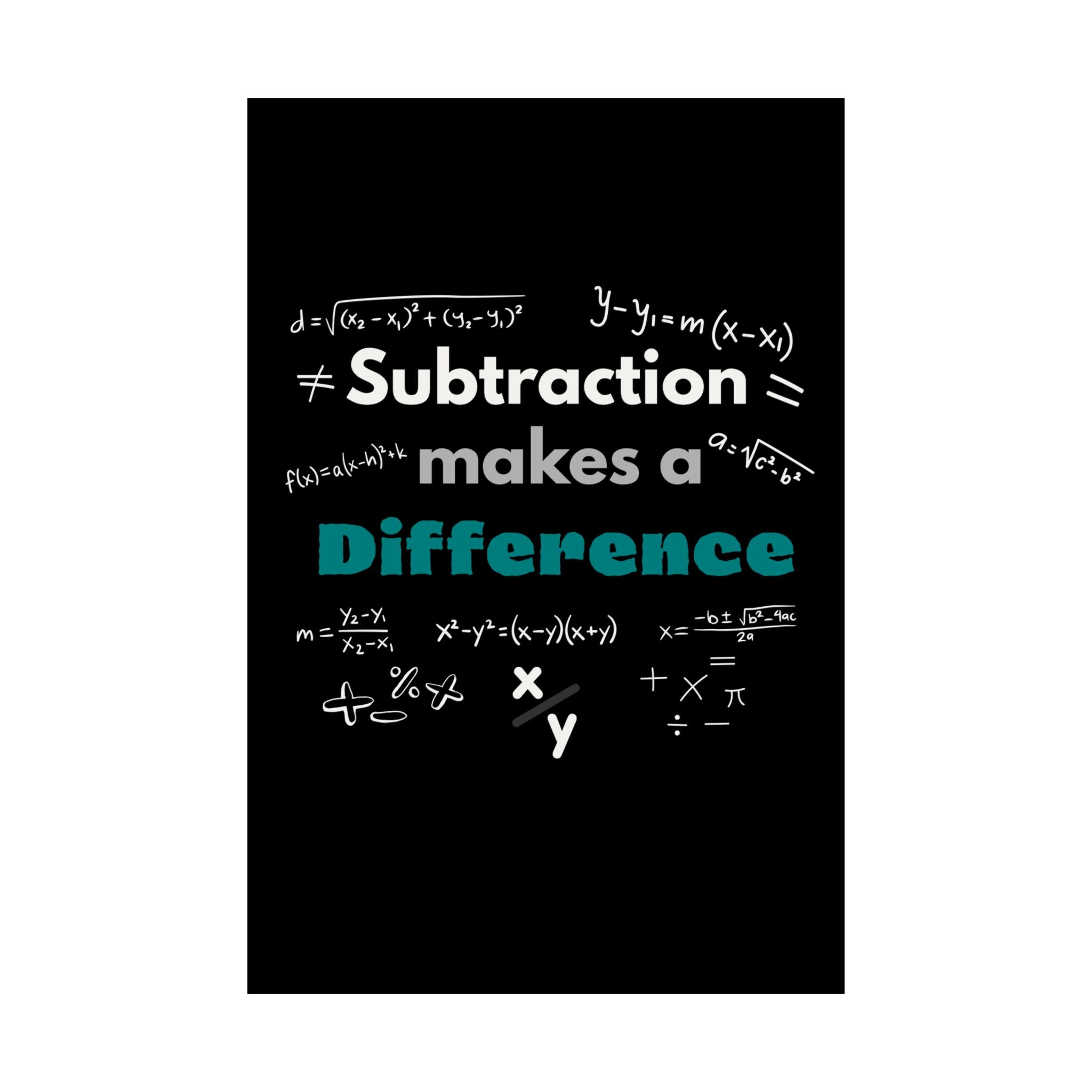 Mathematics Wall Art Print, Educational Decor, Teacher Gift, Classroom Decoration, Math Poster, Learning Home Office