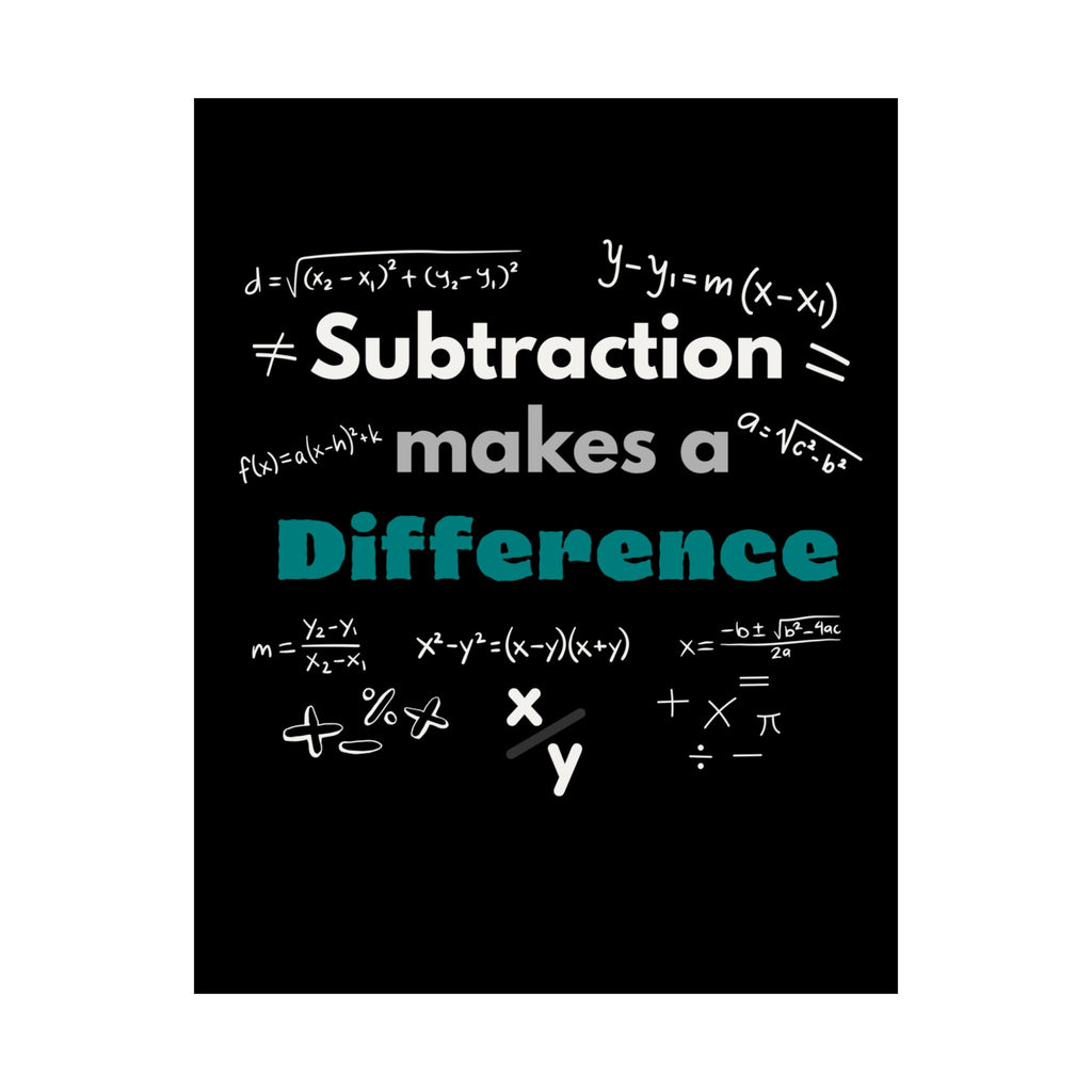 Mathematics Wall Art Print, Educational Decor, Teacher Gift, Classroom Decoration, Math Poster, Learning Home Office