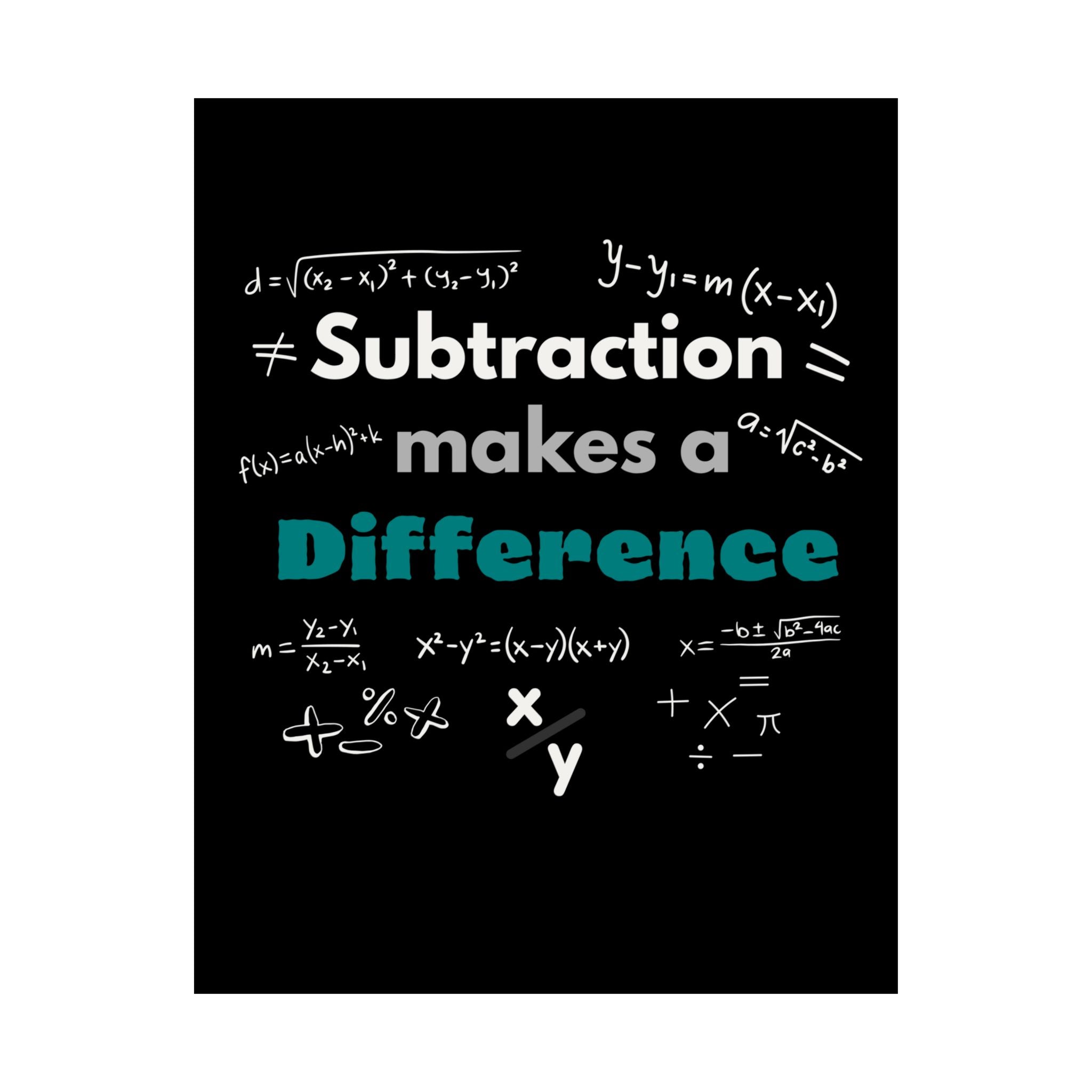 Mathematics Wall Art Print, Educational Decor, Teacher Gift, Classroom Decoration, Math Poster, Learning Home Office