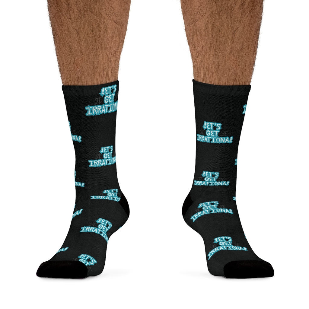 Pi Day Statement Socks - Fun Casual Wear, Cool Fashion Accessory, Unique Gift for Friends, Holiday Sock Design