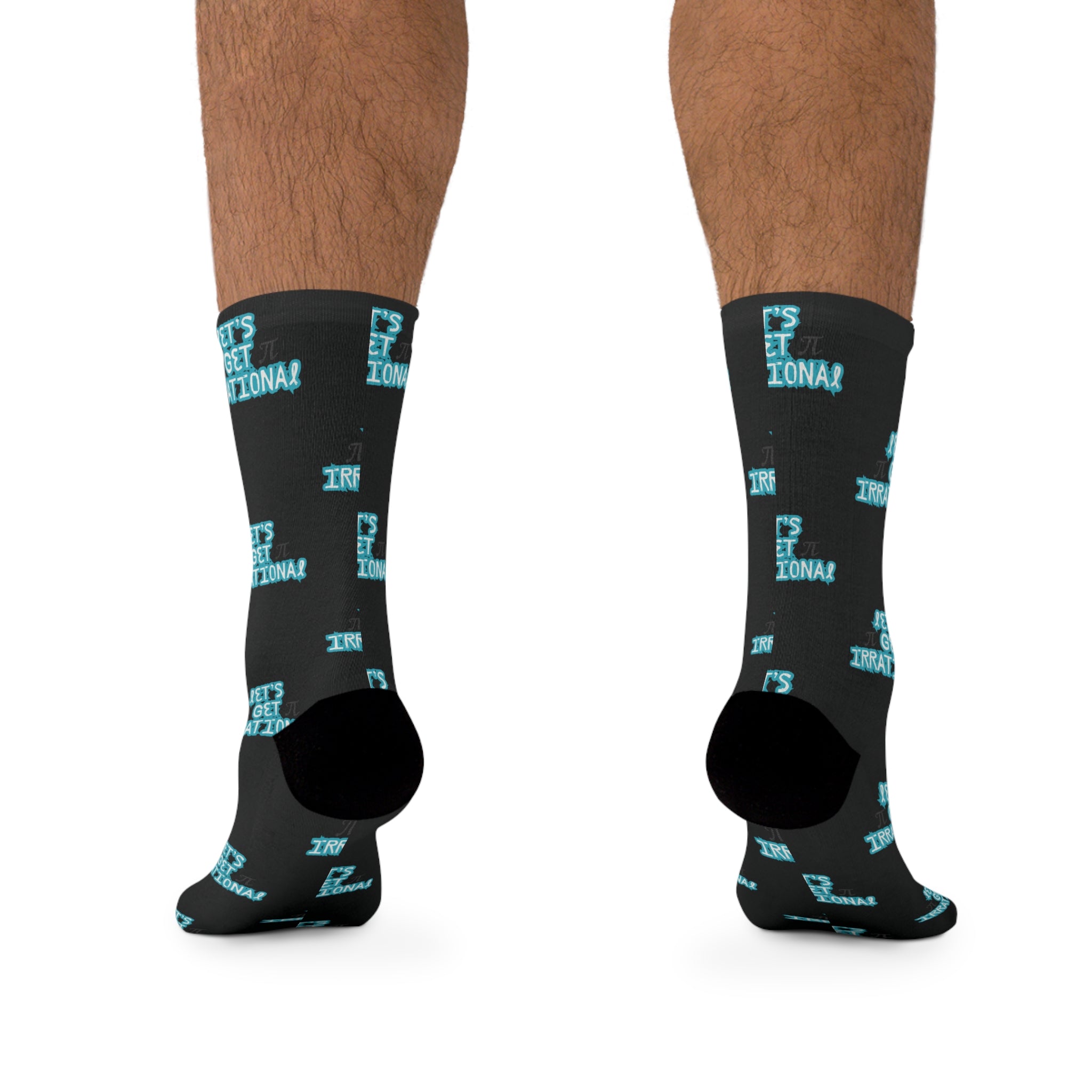Pi Day Statement Socks - Fun Casual Wear, Cool Fashion Accessory, Unique Gift for Friends, Holiday Sock Design