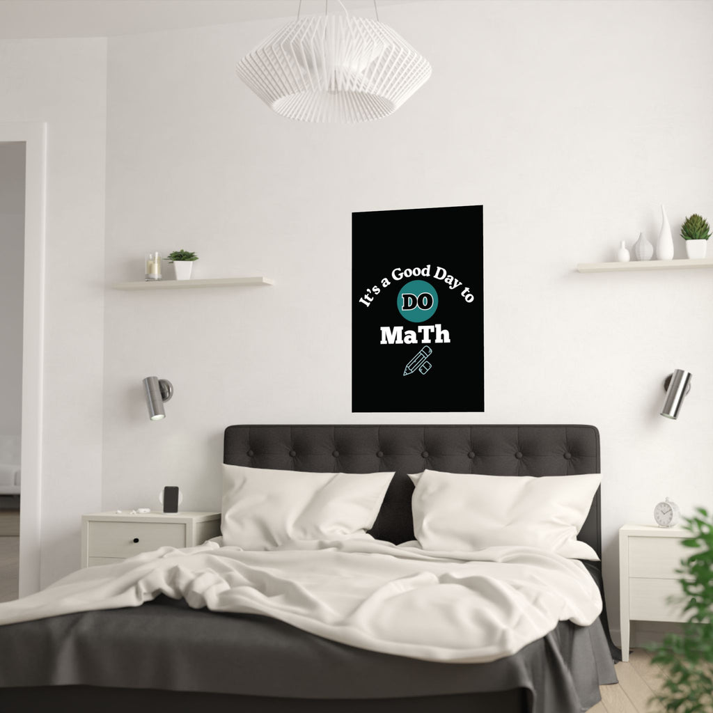 Math Poster, Math Motivational Satin Poster | Classroom Decor, Educational Gift, Study Inspiration, Teacher Gift, Math Lover Decor