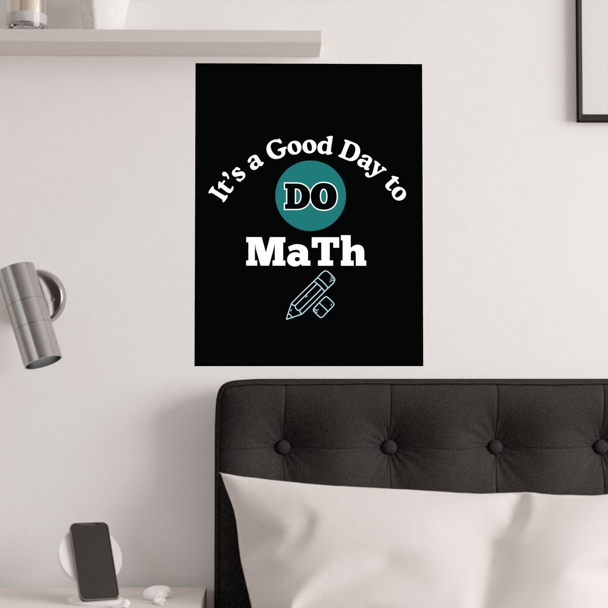 Math Poster, Math Motivational Satin Poster | Classroom Decor, Educational Gift, Study Inspiration, Teacher Gift, Math Lover Decor