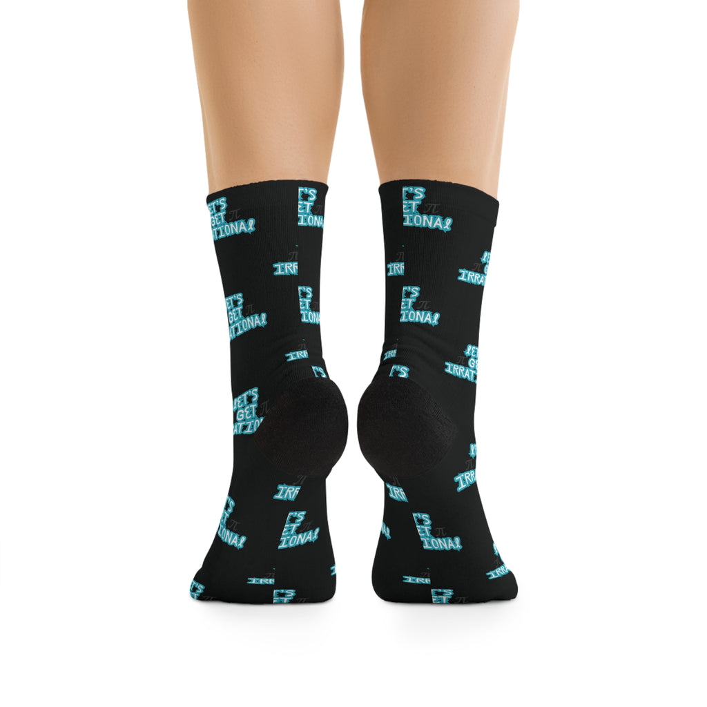 Pi Day Statement Socks - Fun Casual Wear, Cool Fashion Accessory, Unique Gift for Friends, Holiday Sock Design