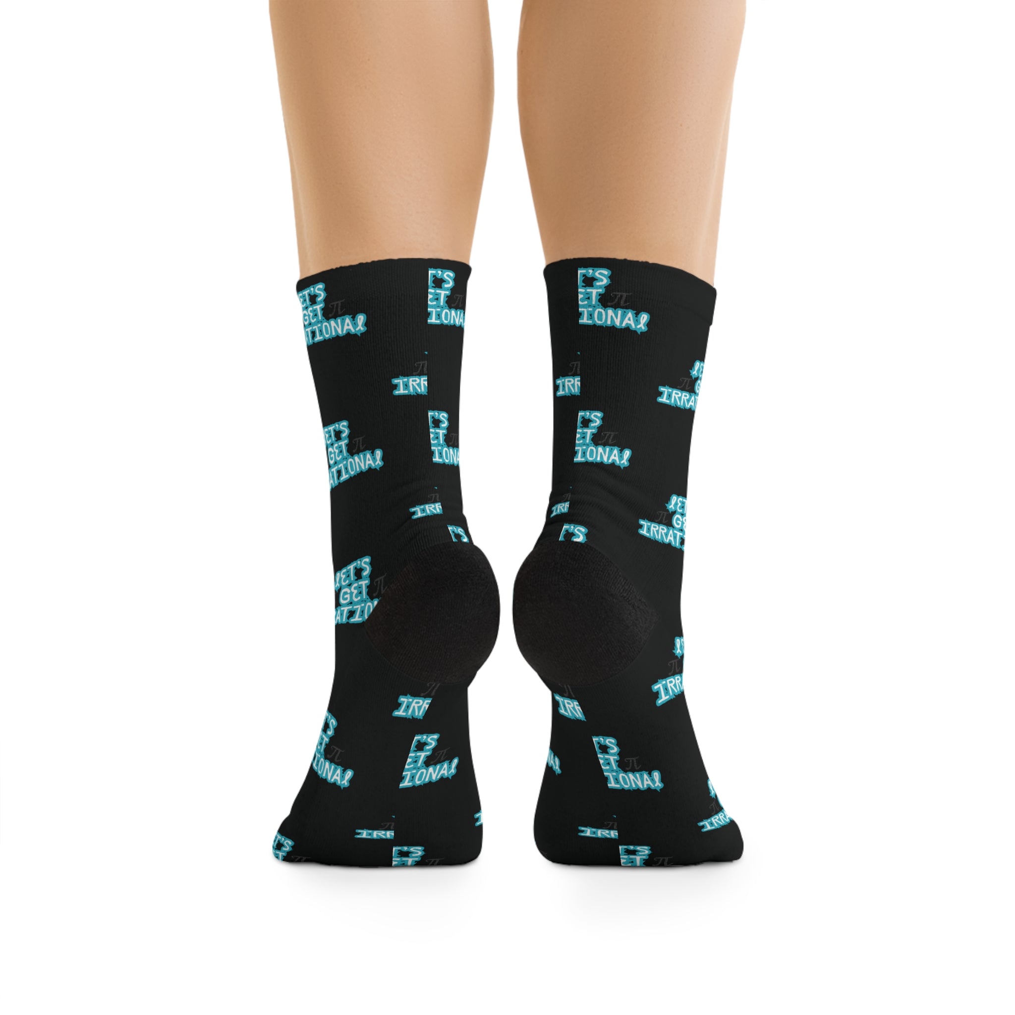 Pi Day Statement Socks - Fun Casual Wear, Cool Fashion Accessory, Unique Gift for Friends, Holiday Sock Design