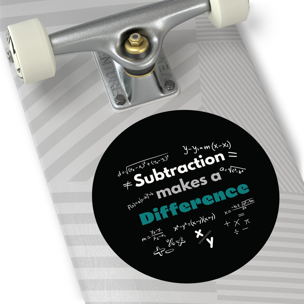 math stickers, Math-Inspired Round Vinyl Stickers - Perfect for Educators & Students, Classroom Decor, Learning Tools, Gift for Math Lovers