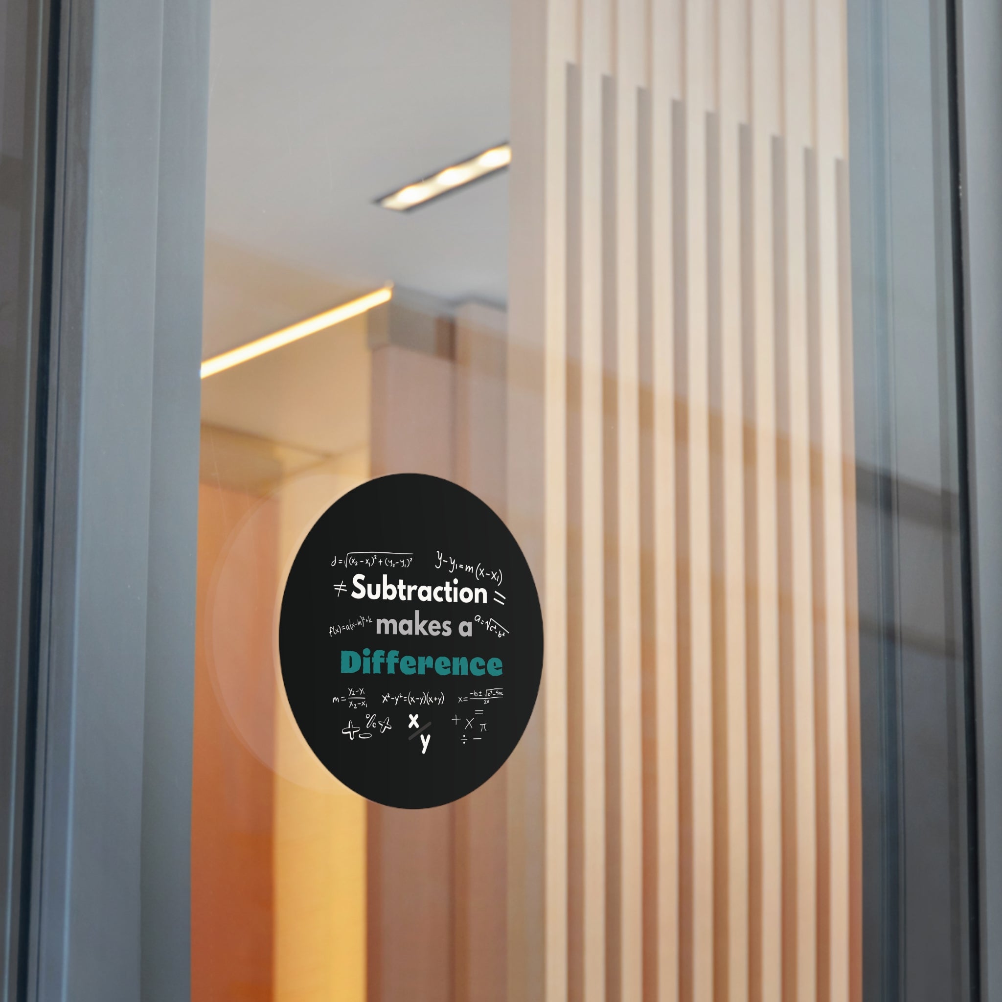 math stickers, Math-Inspired Round Vinyl Stickers - Perfect for Educators & Students, Classroom Decor, Learning Tools, Gift for Math Lovers