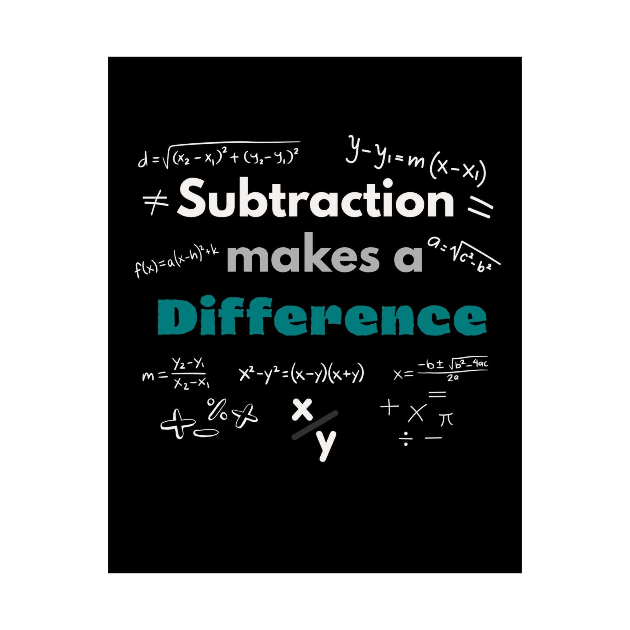 Mathematics Wall Art Print, Educational Decor, Teacher Gift, Classroom Decoration, Math Poster, Learning Home Office