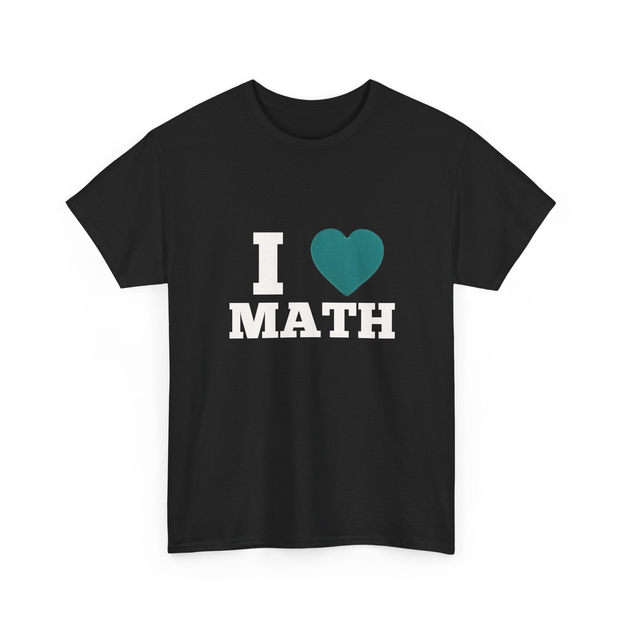 I Love Math Unisex Heavy Cotton Tee - Perfect for Teachers, Math Lovers, Back to School, Math Enthusiast Gifts, Everyday Wear