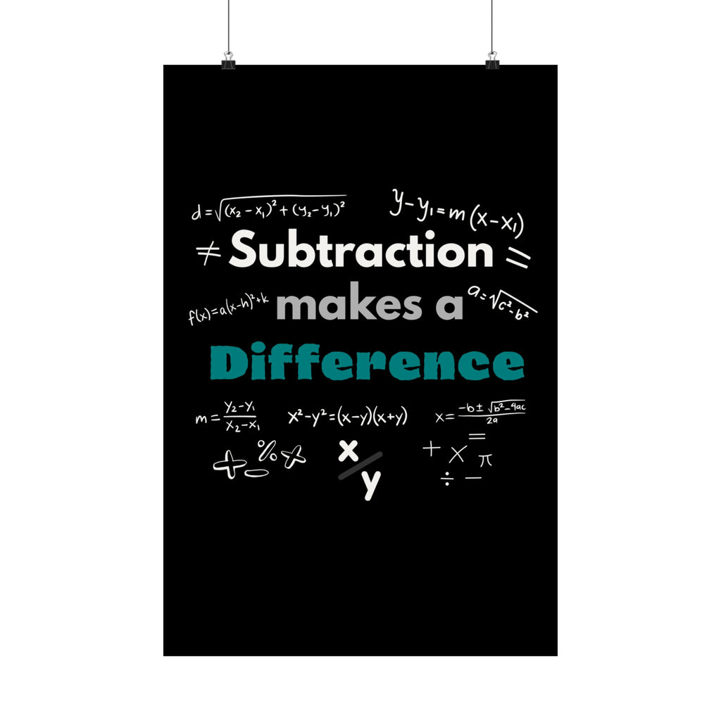 Mathematics Wall Art Print, Educational Decor, Teacher Gift, Classroom Decoration, Math Poster, Learning Home Office