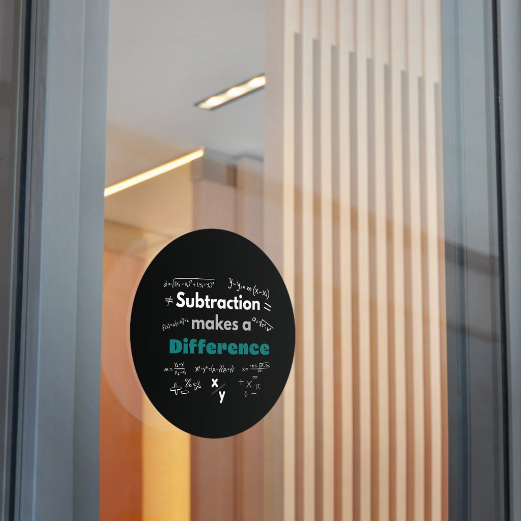 math stickers, Math-Inspired Round Vinyl Stickers - Perfect for Educators & Students, Classroom Decor, Learning Tools, Gift for Math Lovers