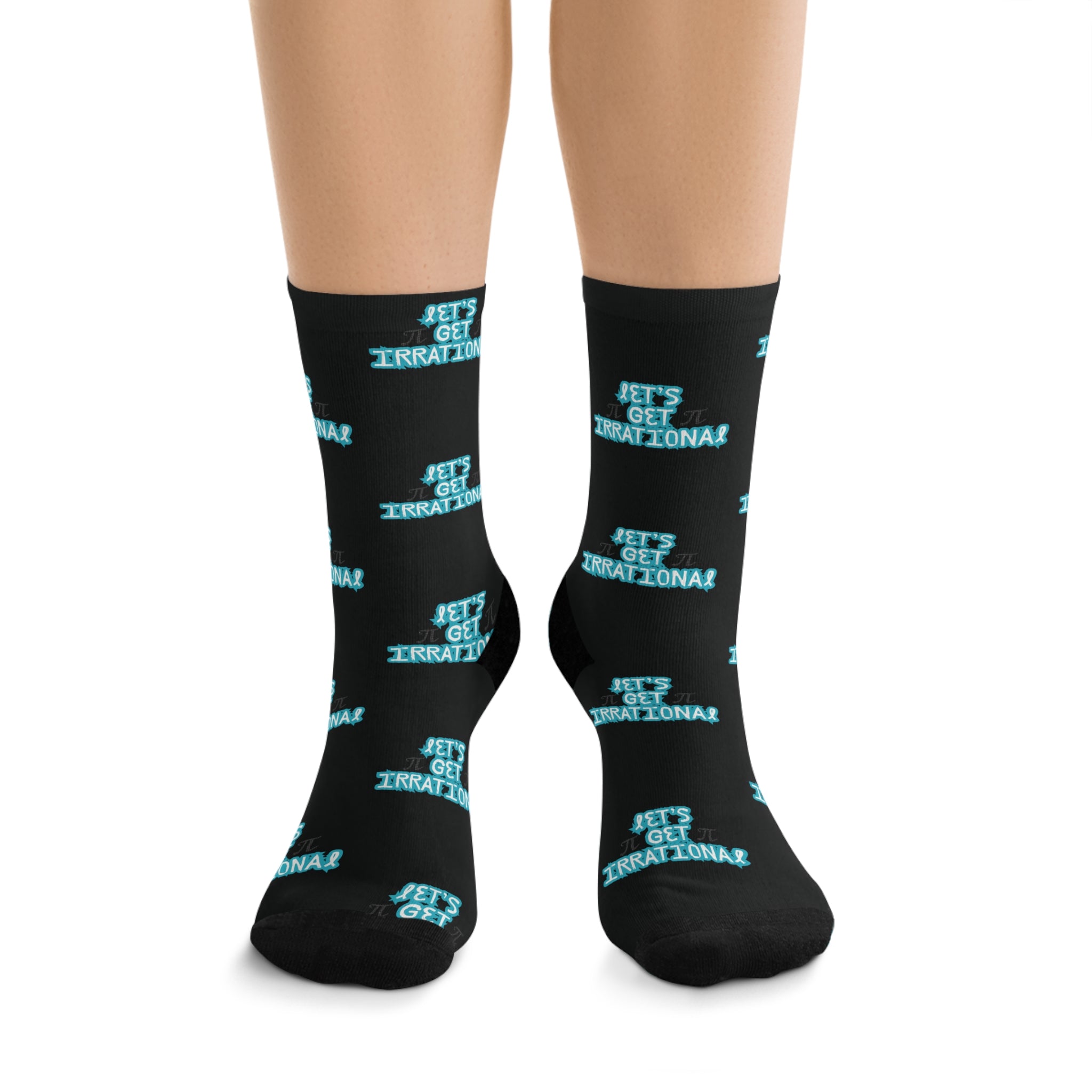 Pi Day Statement Socks - Fun Casual Wear, Cool Fashion Accessory, Unique Gift for Friends, Holiday Sock Design