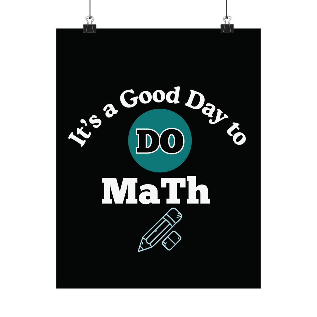 Math Poster, Math Motivational Satin Poster | Classroom Decor, Educational Gift, Study Inspiration, Teacher Gift, Math Lover Decor